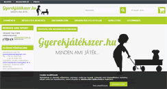 Desktop Screenshot of gyerekjatekszer.hu