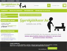 Tablet Screenshot of gyerekjatekszer.hu